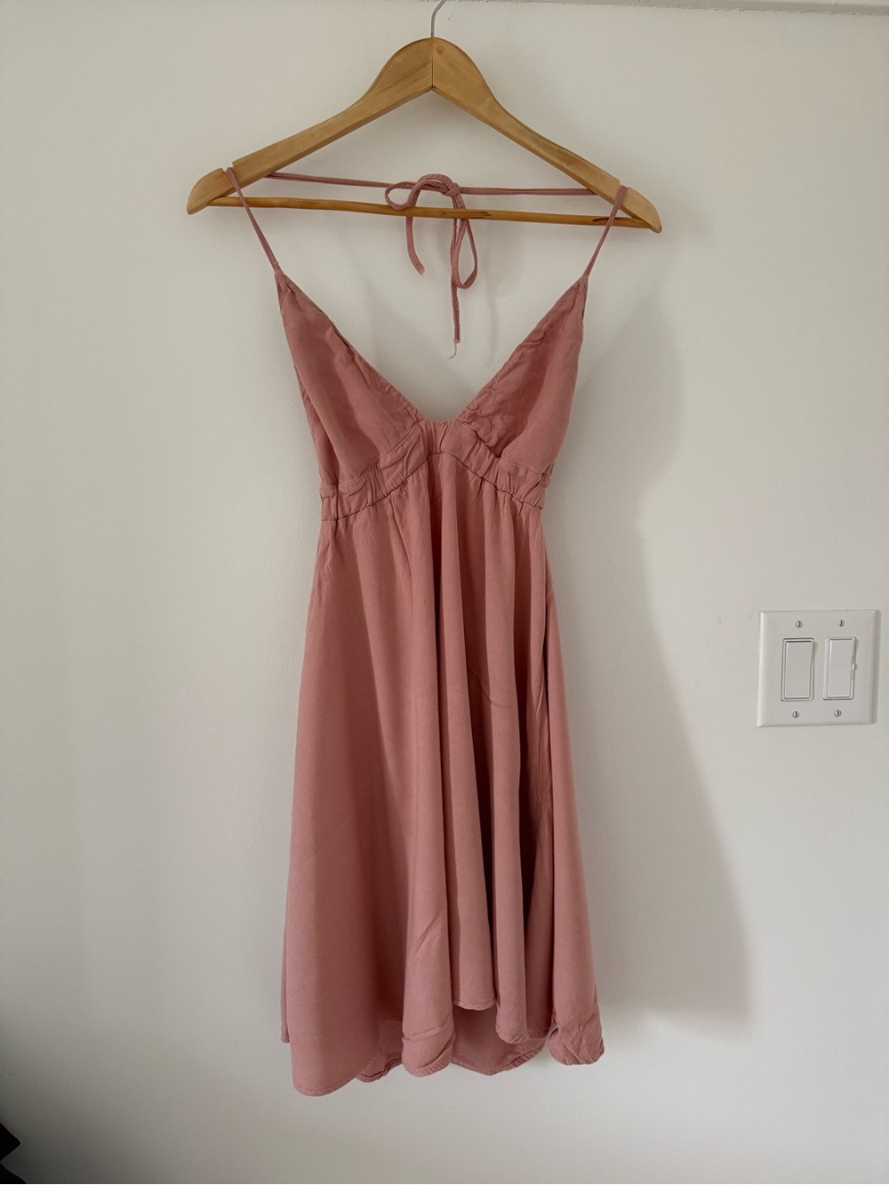 Brandy Melville Dusty Rose Spaghetti Strap Sundress